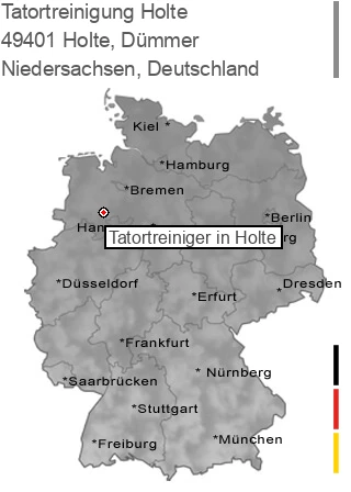 Tatortreinigung 49401 Holte, Niedersachsen Tatortreinigung Holte, Dümmer, 49401 Holte