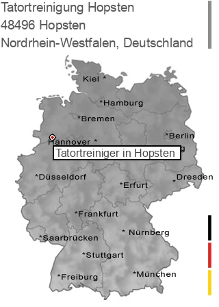 Tatortreinigung Hopsten, 48496 Hopsten