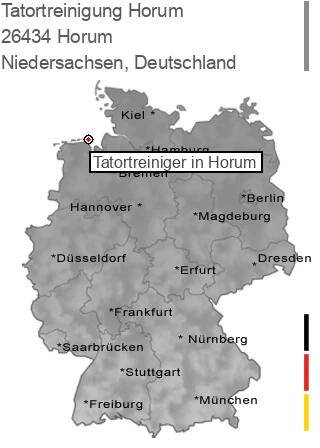 Tatortreinigung 26434 Horum, Niedersachsen Tatortreinigung Horum, 26434 Horum
