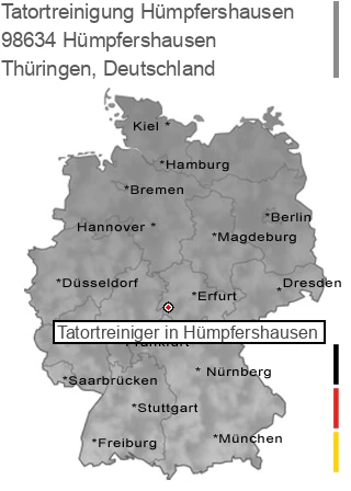 Tatortreinigung Hümpfershausen, 98634 Hümpfershausen