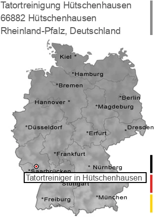 Tatortreinigung Hütschenhausen, 66882 Hütschenhausen