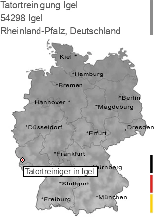 Tatortreinigung Igel, 54298 Igel