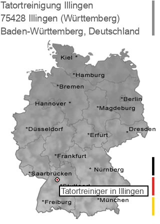Tatortreinigung Illingen (Württemberg), 75428 Illingen