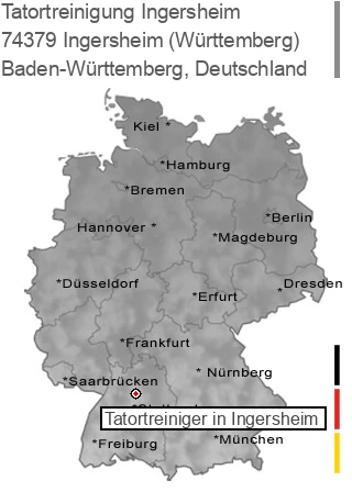Tatortreinigung Ingersheim (W&uuml;rttemberg), 74379 Ingersheim