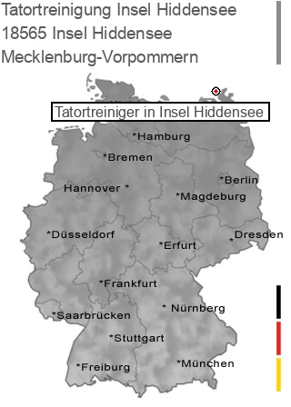 Tatortreinigung Insel Hiddensee, 18565 Insel Hiddensee