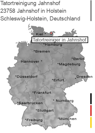 Tatortreinigung Jahnshof in Holstein, 23758 Jahnshof