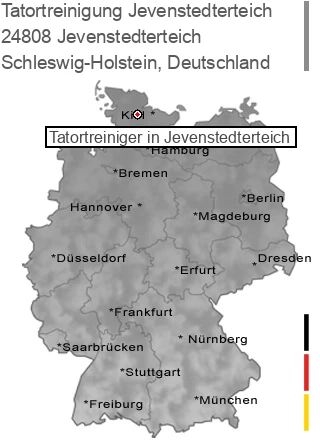 Tatortreinigung Jevenstedterteich, 24808 Jevenstedterteich