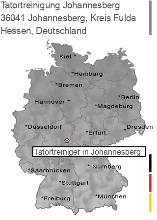 Tatortreinigung Johannesberg, Kreis Fulda, 36041 Johannesberg