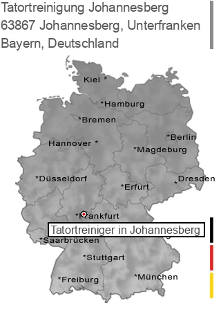 Tatortreinigung Johannesberg, Unterfranken, 63867 Johannesberg