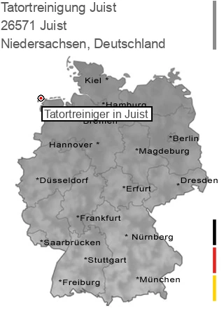 Tatortreinigung Juist, 26571 Juist