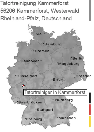 Tatortreinigung Kammerforst, Westerwald, 56206 Kammerforst