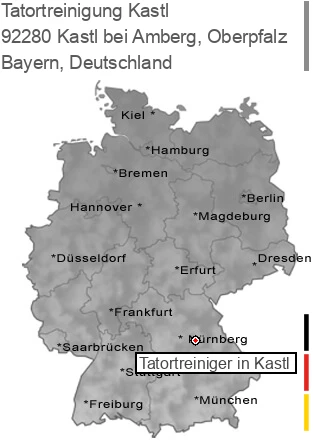 Tatortreinigung Kastl bei Amberg, Oberpfalz, 92280 Kastl