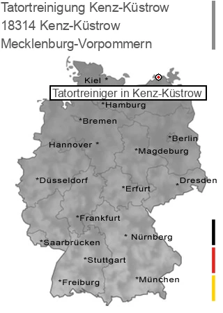 Tatortreinigung Kenz-Küstrow, 18314 Kenz-Küstrow