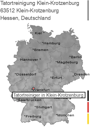 Tatortreinigung Klein-Krotzenburg, 63512 Klein-Krotzenburg