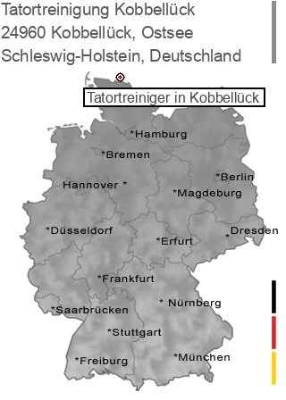 Tatortreinigung Kobbellück, Ostsee, 24960 Kobbellück