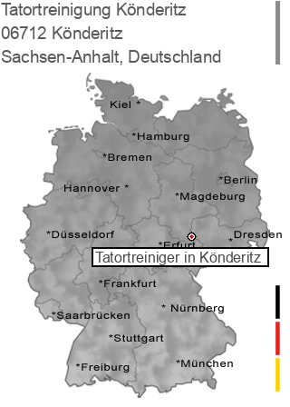 Tatortreinigung Könderitz, 06712 Könderitz