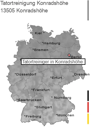 Tatortreinigung Konradshöhe, 13505 Konradshöhe
