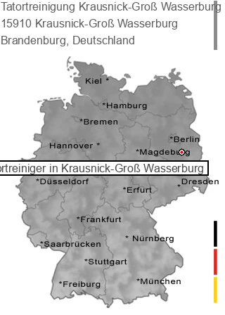 Tatortreinigung Krausnick-Groß Wasserburg, 15910 Krausnick-Groß Wasserburg