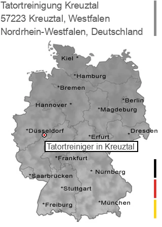 Tatortreinigung Kreuztal, Westfalen, 57223 Kreuztal