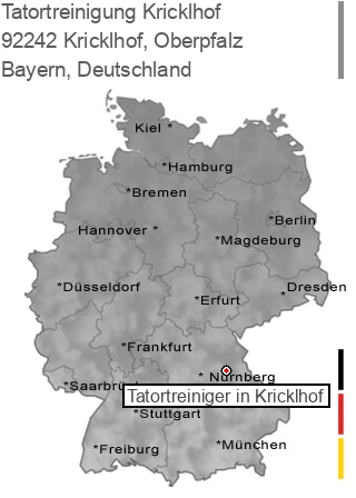 Tatortreinigung Kricklhof, Oberpfalz, 92242 Kricklhof