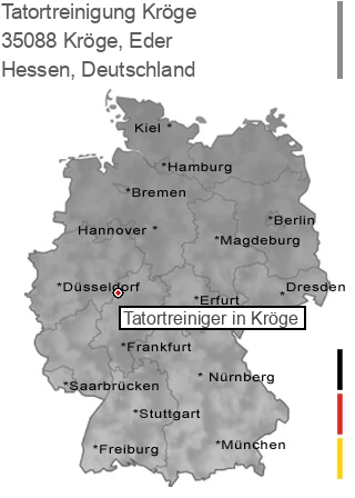Tatortreinigung Kröge, Eder, 35088 Kröge