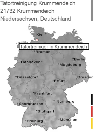 Tatortreinigung Krummendeich, 21732 Krummendeich