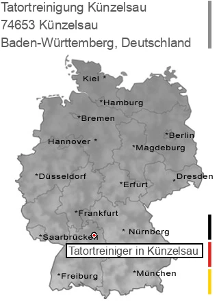 Tatortreinigung Künzelsau, 74653 Künzelsau