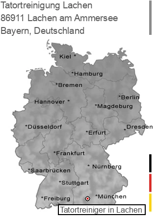 Tatortreinigung Lachen am Ammersee, 86911 Lachen