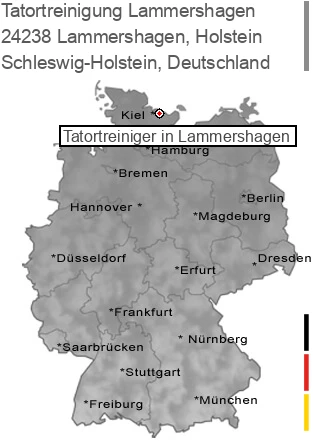 Tatortreinigung Lammershagen, Holstein, 24238 Lammershagen