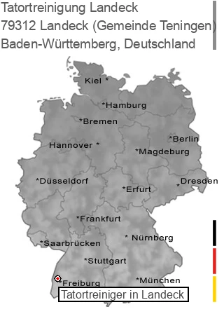 Tatortreinigung Landeck (Gemeinde Teningen), 79312 Landeck
