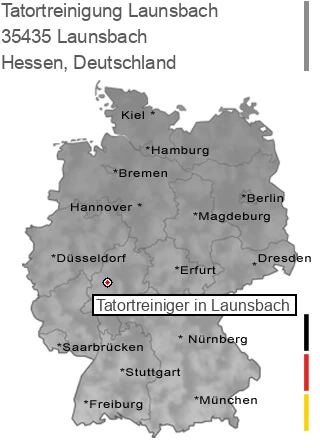 Tatortreinigung Launsbach, 35435 Launsbach
