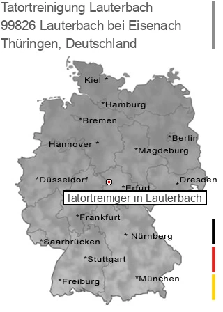 Tatortreinigung Lauterbach bei Eisenach, 99826 Lauterbach