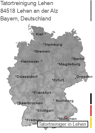 Tatortreinigung Lehen an der Alz, 84518 Lehen