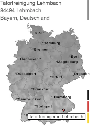 Tatortreinigung Lehmbach, 84494 Lehmbach
