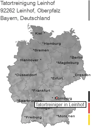 Tatortreinigung Leinhof, Oberpfalz, 92262 Leinhof