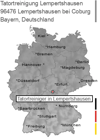 Tatortreinigung Lempertshausen bei Coburg, 96476 Lempertshausen