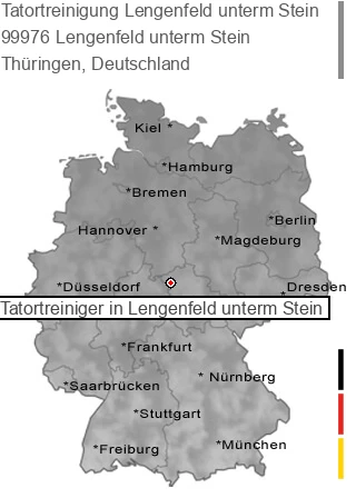 Tatortreinigung Lengenfeld unterm Stein, 99976 Lengenfeld unterm Stein