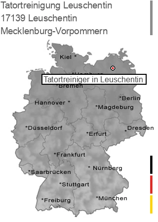 Tatortreinigung Leuschentin, 17139 Leuschentin