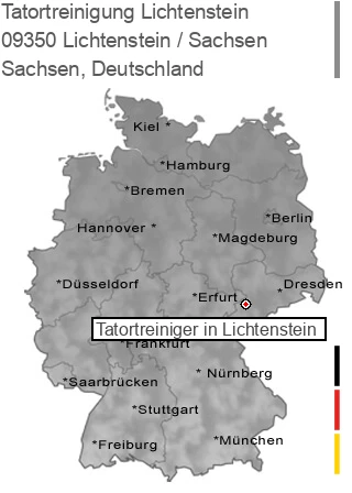 Tatortreinigung Lichtenstein / Sachsen, 09350 Lichtenstein