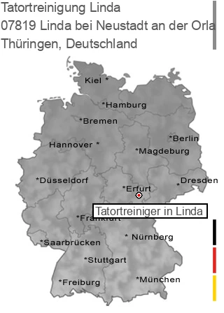 Tatortreinigung Linda bei Neustadt an der Orla, 07819 Linda