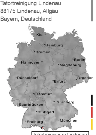 Tatortreinigung Lindenau, Allgäu, 88175 Lindenau