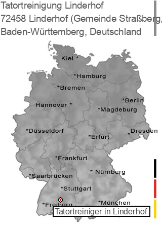 Tatortreinigung Linderhof (Gemeinde Stra&szlig;berg, Hohenzollern), 72458 Linderhof