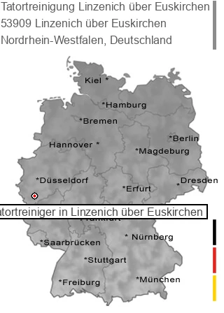 Tatortreinigung Linzenich über Euskirchen, 53909 Linzenich über Euskirchen