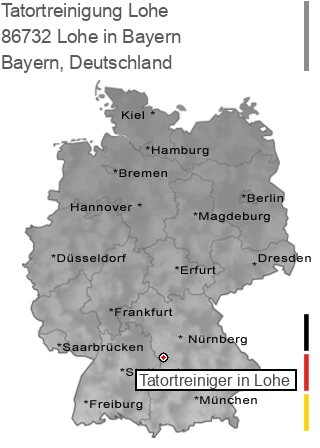 Tatortreinigung Lohe in Bayern, 86732 Lohe