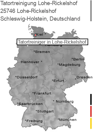 Tatortreinigung Lohe-Rickelshof, 25746 Lohe-Rickelshof