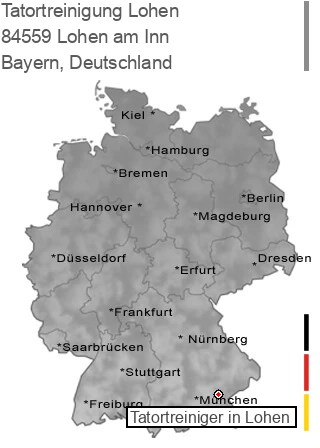 Tatortreinigung Lohen am Inn, 84559 Lohen