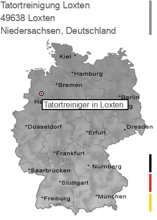 Tatortreinigung Loxten, 49638 Loxten