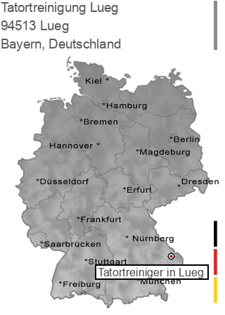 Tatortreinigung Lueg, 94513 Lueg