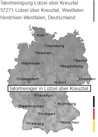Tatortreinigung Lützel über Kreuztal, Westfalen, 57271 Lützel über Kreuztal