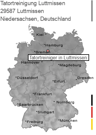 Tatortreinigung Luttmissen, 29587 Luttmissen